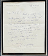General George C. Kenney signed letter