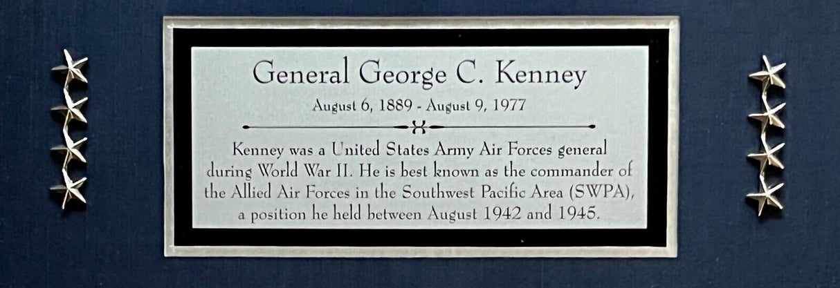 General George C. Kenney signed letter