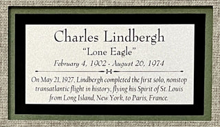 Charles A. Lindberg-Aviator signed letter