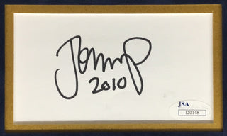 John Mellencamp signed cut