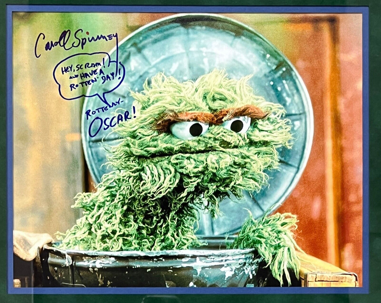 Carroll Spinney-Oscar the Grouch signed photo