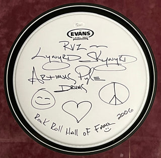 Artimus Pyle-Lynryd Skynyrd signed/inscribed drum head