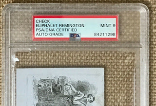 Eliphalet Remington-Remington Arms signed personal check