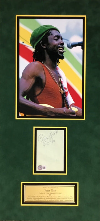 Peter Tosh Signed Autographed Cut