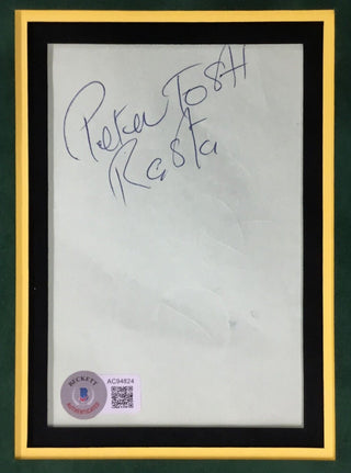 Peter Tosh Signed Autographed Cut