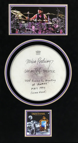 Mike Portnoy Signed Used Drum Head Dream Theater Awake Album