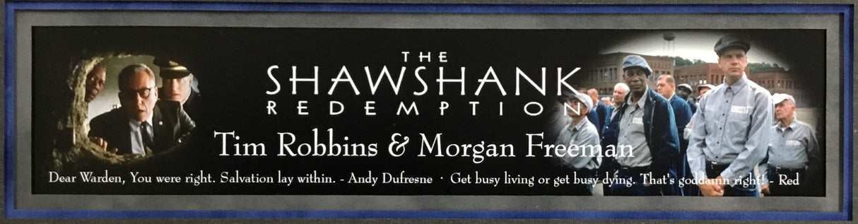 Morgan Freeman/ Tim Robbins signed photo