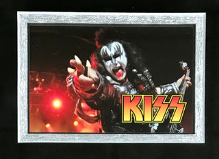 Gene Simmons-KISS signed cut