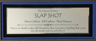 The Hanson Brothers-Slapshot signed photo